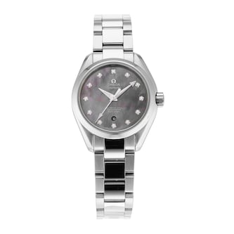 Pre-Owned Omega Seamaster Aqua Terra 150M 34mm Stainless Steel Pre-Owned Omega Seamaster Aqua Terra 150M 34mm Stainless Steel