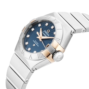 Pre-Owned Omega Constellation 27mm Stainless Steel and Rose Gold