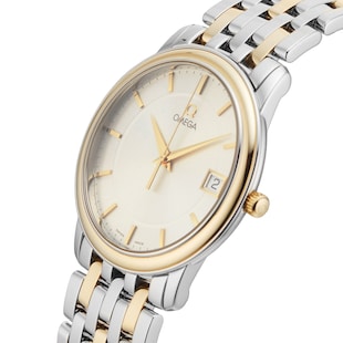 Pre-Owned Omega De Ville34.4mm Stainless Steel and Yellow Gold