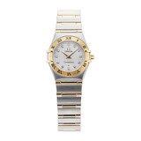 Pre-Owned Omega Constellation 22.5mm Stainless Steel and Yellow Gold