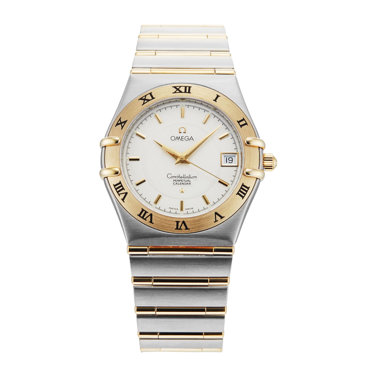Pre-Owned Omega Constellation 35.5mm Stainless Steel and Yellow Gold