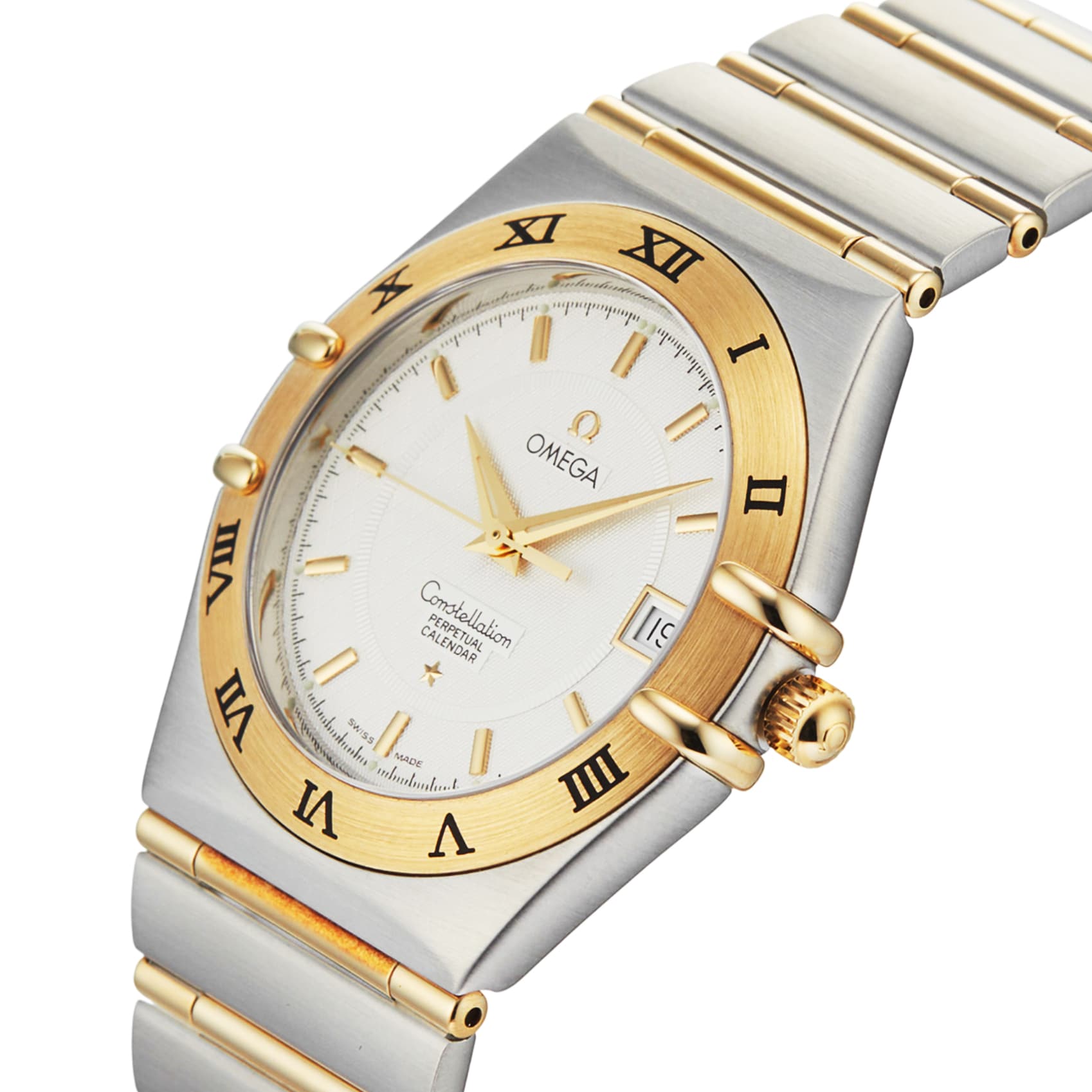 Pre-Owned Omega Constellation 35.5mm Stainless Steel and Yellow Gold