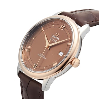 Pre-Owned Omega De Ville Prestige 39.5MM Stainless Steel and Rose Gold