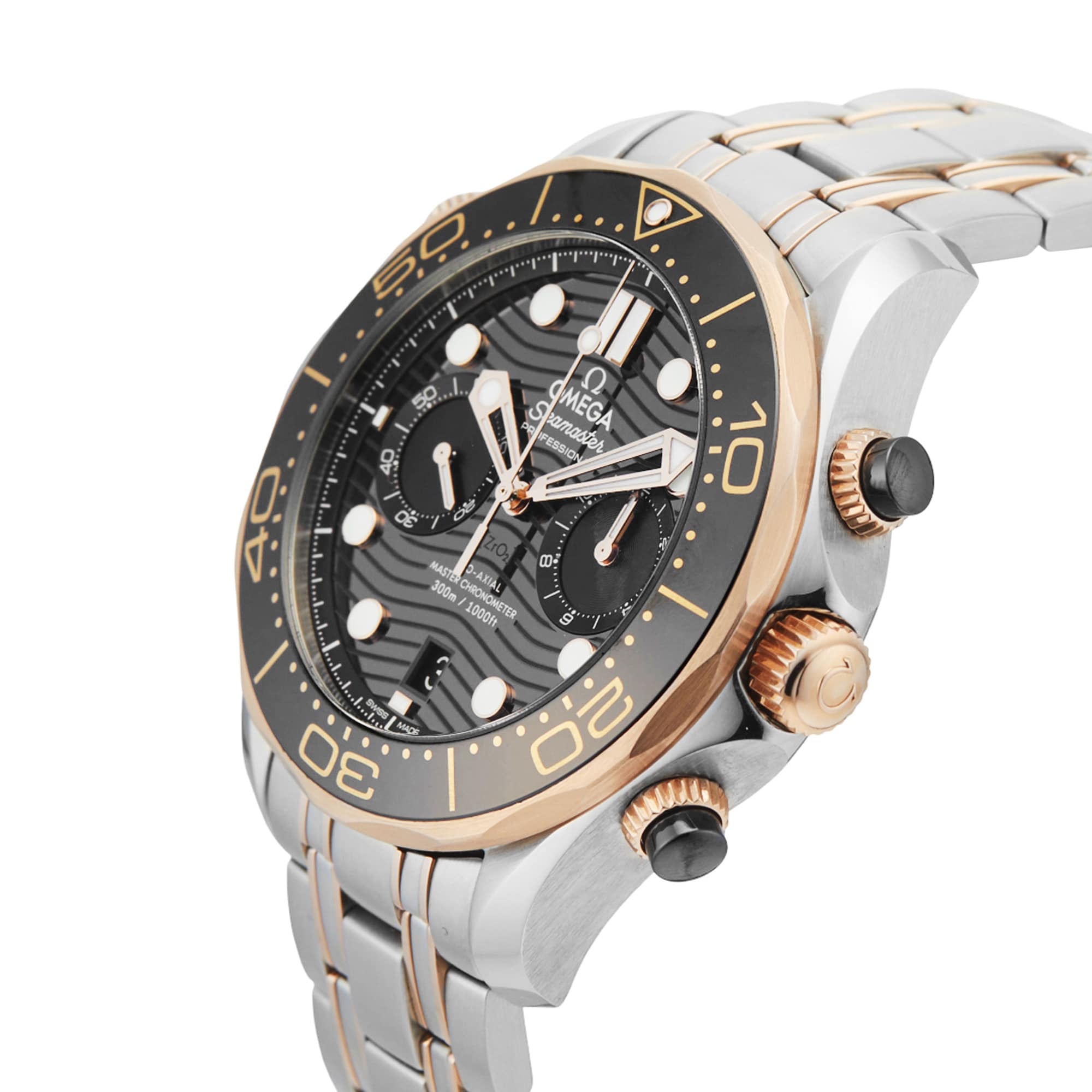 Pre-Owned Omega Seamaster 44mm Stainless Steel and Rose Gold