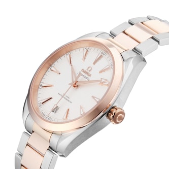 Pre-Owned Omega Seamaster Aqua Terra 150M 41mm Stainless Steel and Rose Gold Pre-Owned Omega Seamaster Aqua Terra 150M 41mm Stainless Steel and Rose Gold