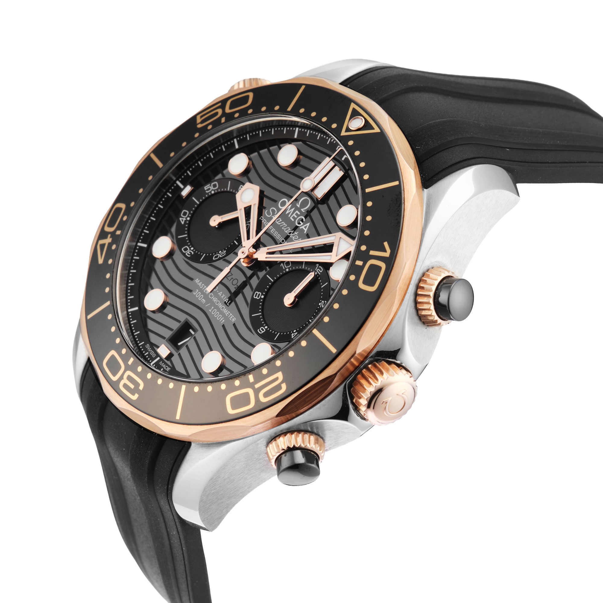 Pre-Owned Omega Seamaster Diver 300M 44mm Stainless Steel and Rose Gold