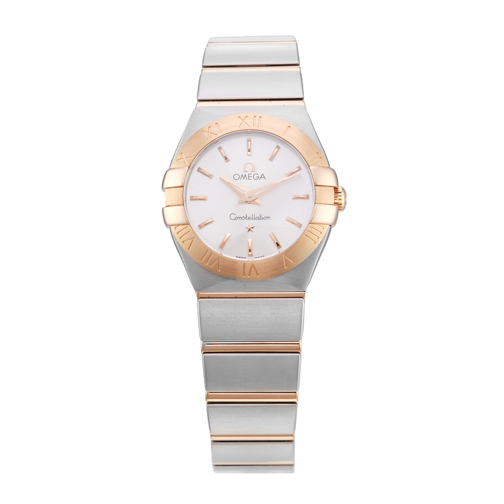 Pre-Owned Omega Constellation 24mm Stainless Steel and Rose Gold