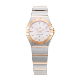 Pre-Owned Omega Constellation 24mm Stainless Steel and Rose Gold