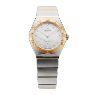 Pre-Owned Omega Constellation 28mm Steel and Yellow Gold