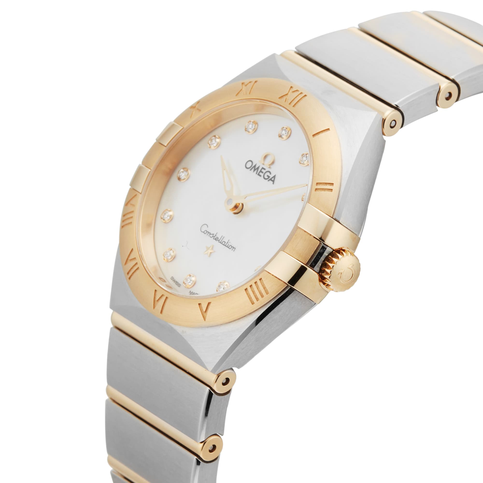 Pre-Owned Omega Constellation 28mm Steel and Yellow Gold Pre-Owned Omega Constellation 28mm Steel and Yellow Gold