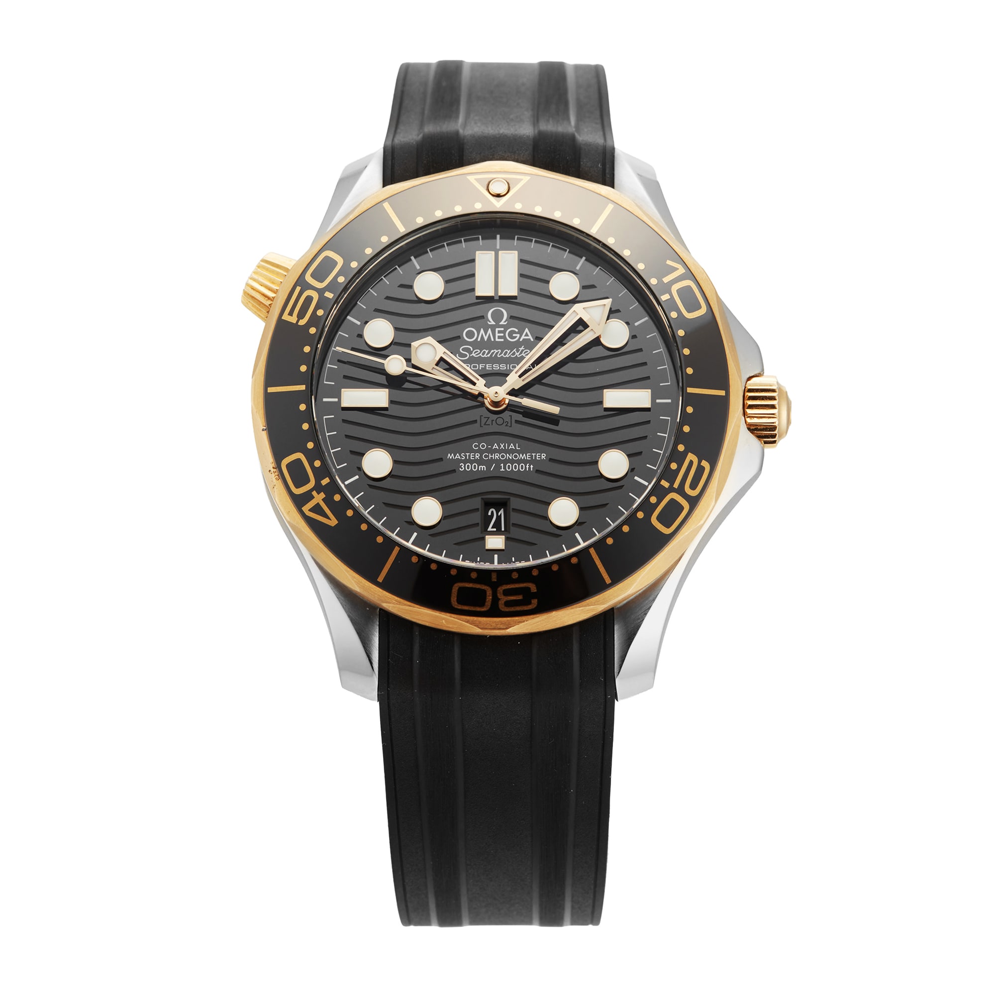 Pre-Owned Omega Seamaster Diver 42mm Stainless Steel and Yellow Gold Pre-Owned Omega Seamaster Diver 42mm Stainless Steel and Yellow Gold