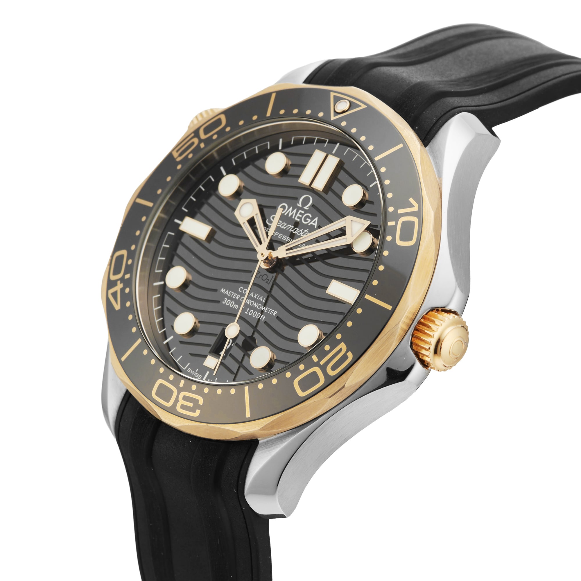 Pre-Owned Omega Seamaster Diver 42mm Stainless Steel and Yellow Gold Pre-Owned Omega Seamaster Diver 42mm Stainless Steel and Yellow Gold