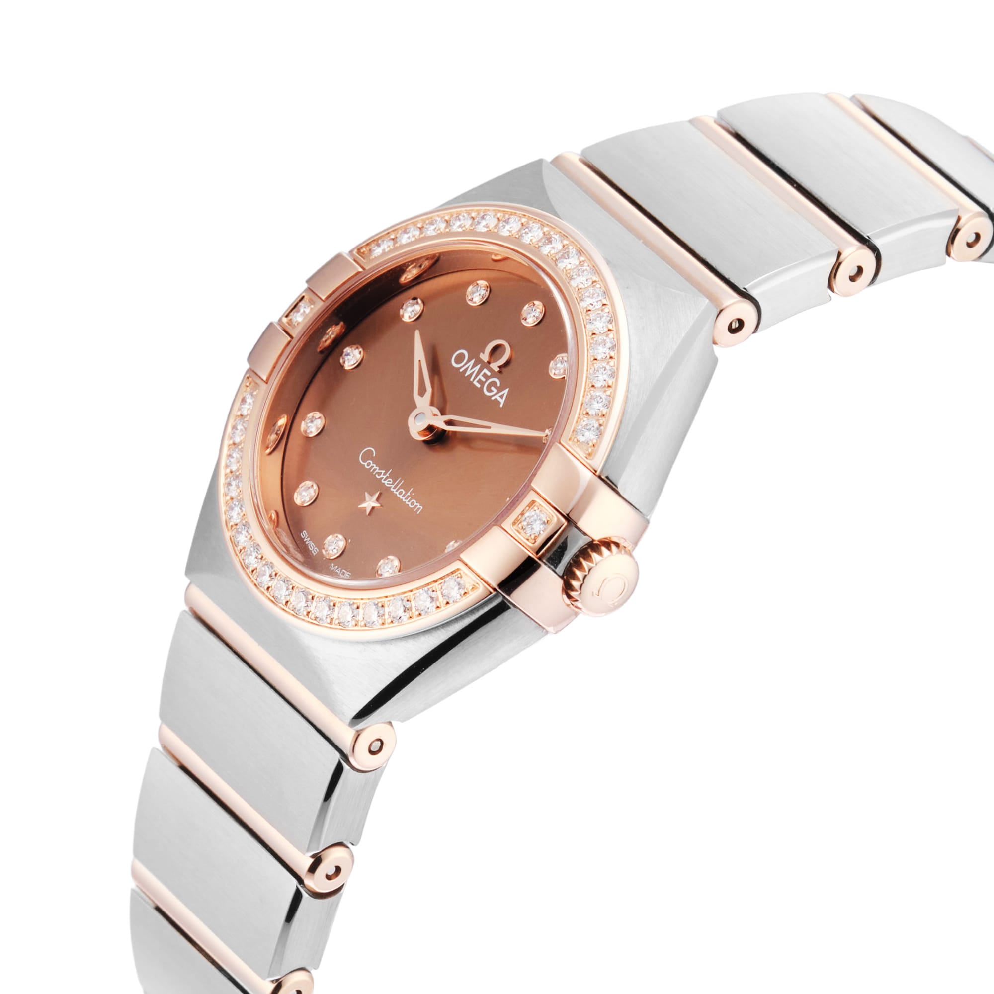 Pre-Owned Omega Constellation 25mm Stainless Steel and Rose Gold Pre-Owned Omega Constellation 25mm Stainless Steel and Rose Gold
