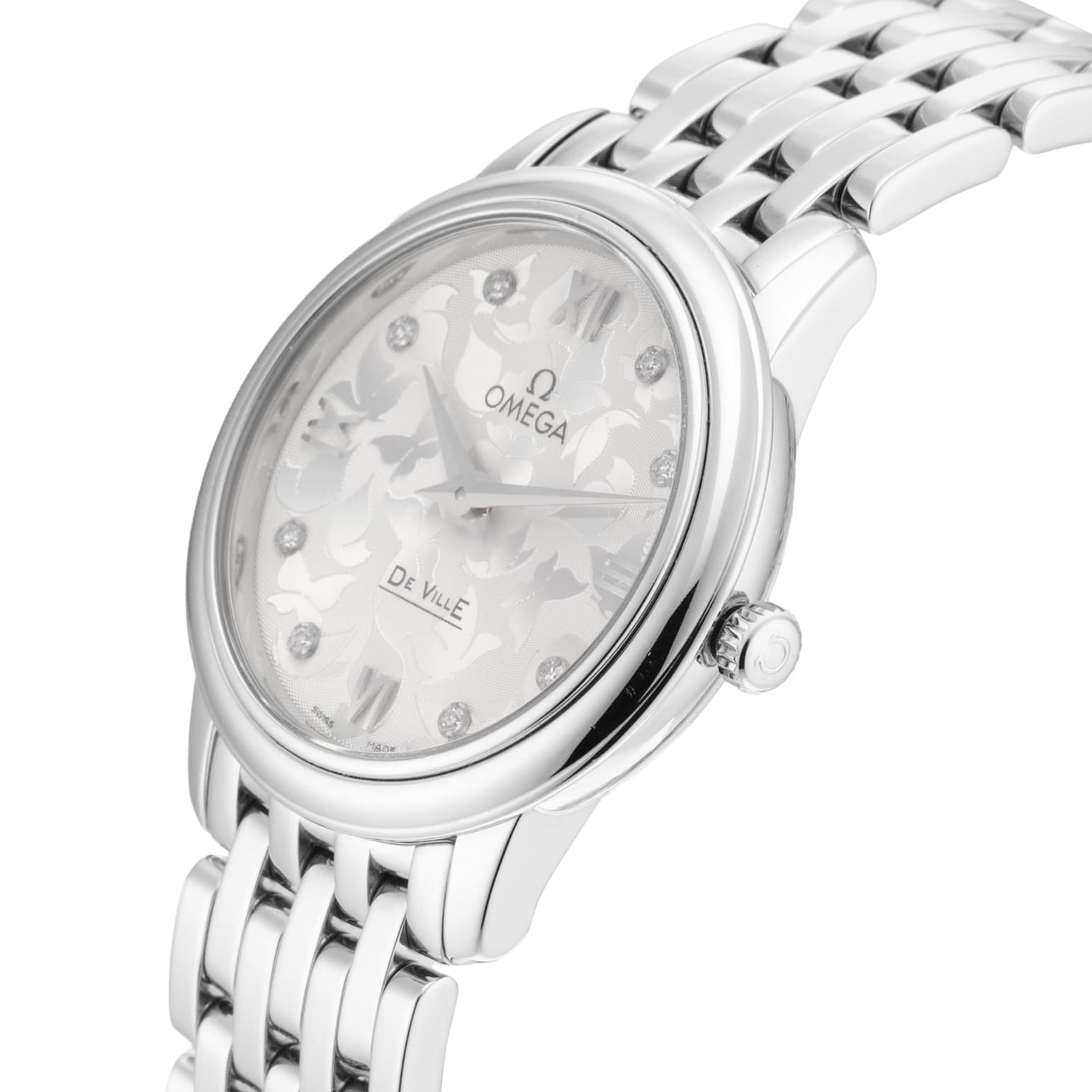 Pre-Owned Omega De Ville Prestige Butterfly 27.4mm Stainless Steel