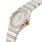 Pre-Owned Omega Constellation 22.5mm Stainless Steel and Yellow Gold