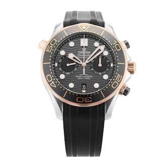Pre-Owned Omega Seamaster Diver 300M 44MM Stainless Steel and Rose Gold Pre-Owned Omega Seamaster Diver 300M 44MM Stainless Steel and Rose Gold