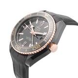 Pre-Owned Omega Seamaster Planet Ocean Deep Black GMT 45.5mm Ceramic and Rose Gold