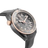 Pre-Owned Omega Seamaster Planet Ocean Deep Black GMT 45.5mm Ceramic and Rose Gold