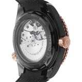 Pre-Owned Omega Seamaster Planet Ocean Deep Black GMT 45.5mm Ceramic and Rose Gold