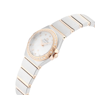 Pre-Owned Omega Constellation 24mm Stainless Steel and Rose Gold Pre-Owned Omega Constellation 24mm Stainless Steel and Rose Gold