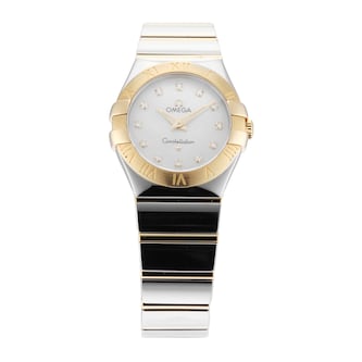 Pre-Owned Omega Constellation 27mm Stainless Steel and Yellow Gold Pre-Owned Omega Constellation 27mm Stainless Steel and Yellow Gold