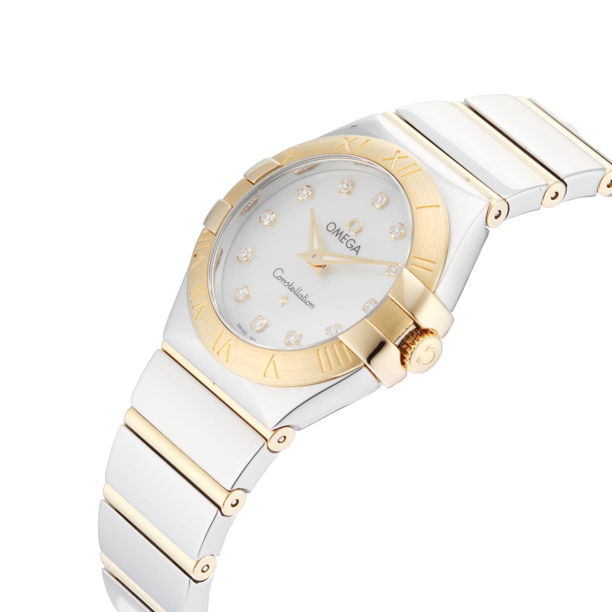 Pre-Owned Omega Constellation 27mm Stainless Steel and Yellow Gold Pre-Owned Omega Constellation 27mm Stainless Steel and Yellow Gold