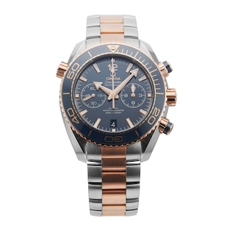 Pre-Owned Omega Seamaster Planet Ocean 45.5mm Stainless Steel and Rose Gold