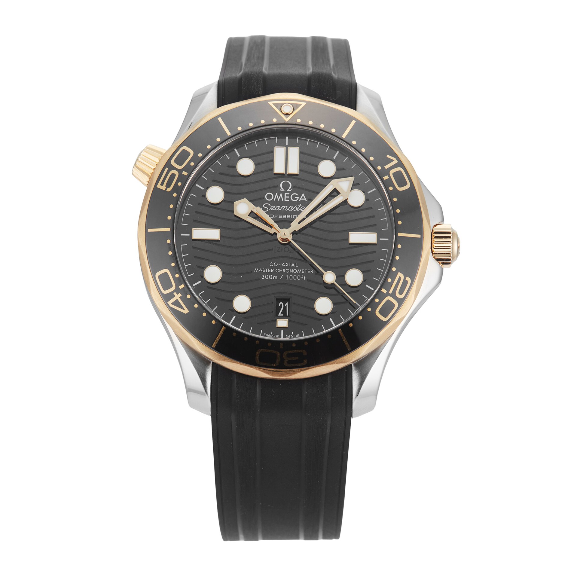 Pre-Owned Omega Seamaster Diver 42mm Stainless Steel and Yellow Gold