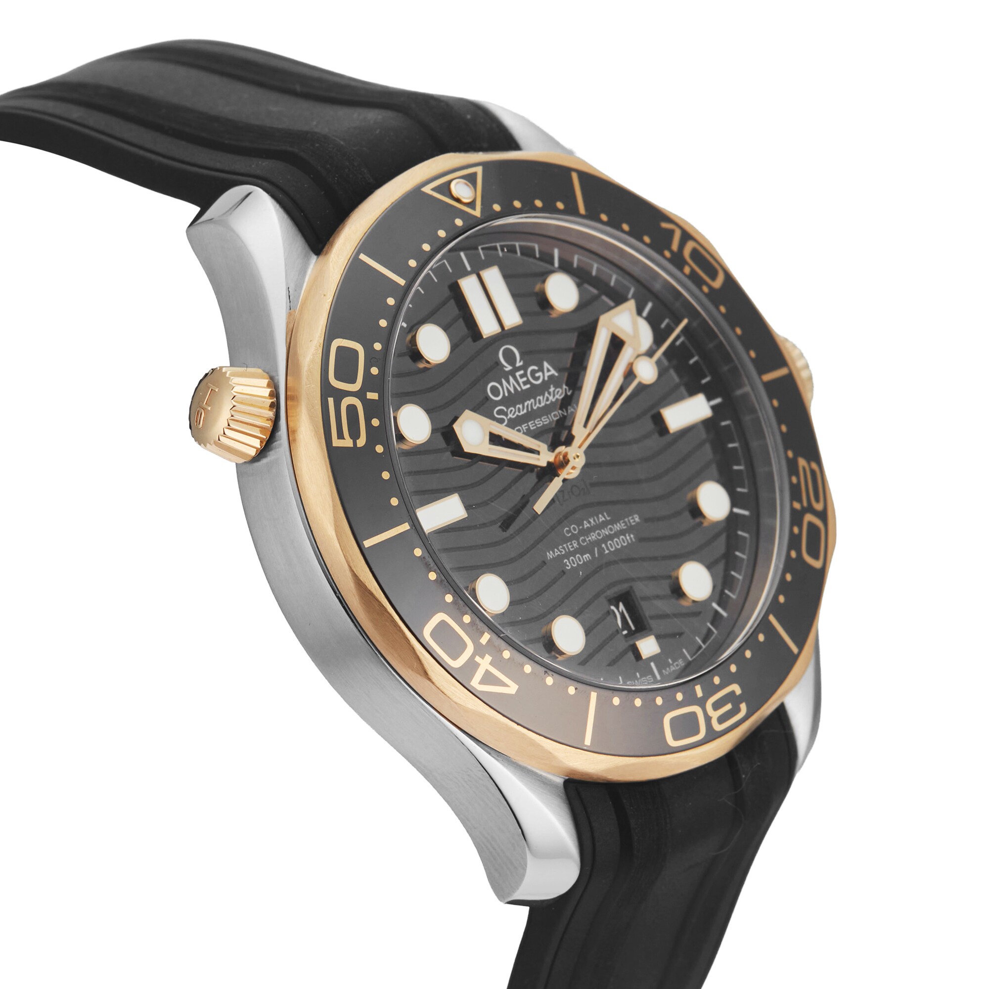 Pre-Owned Omega Seamaster Diver 42mm Stainless Steel and Yellow Gold