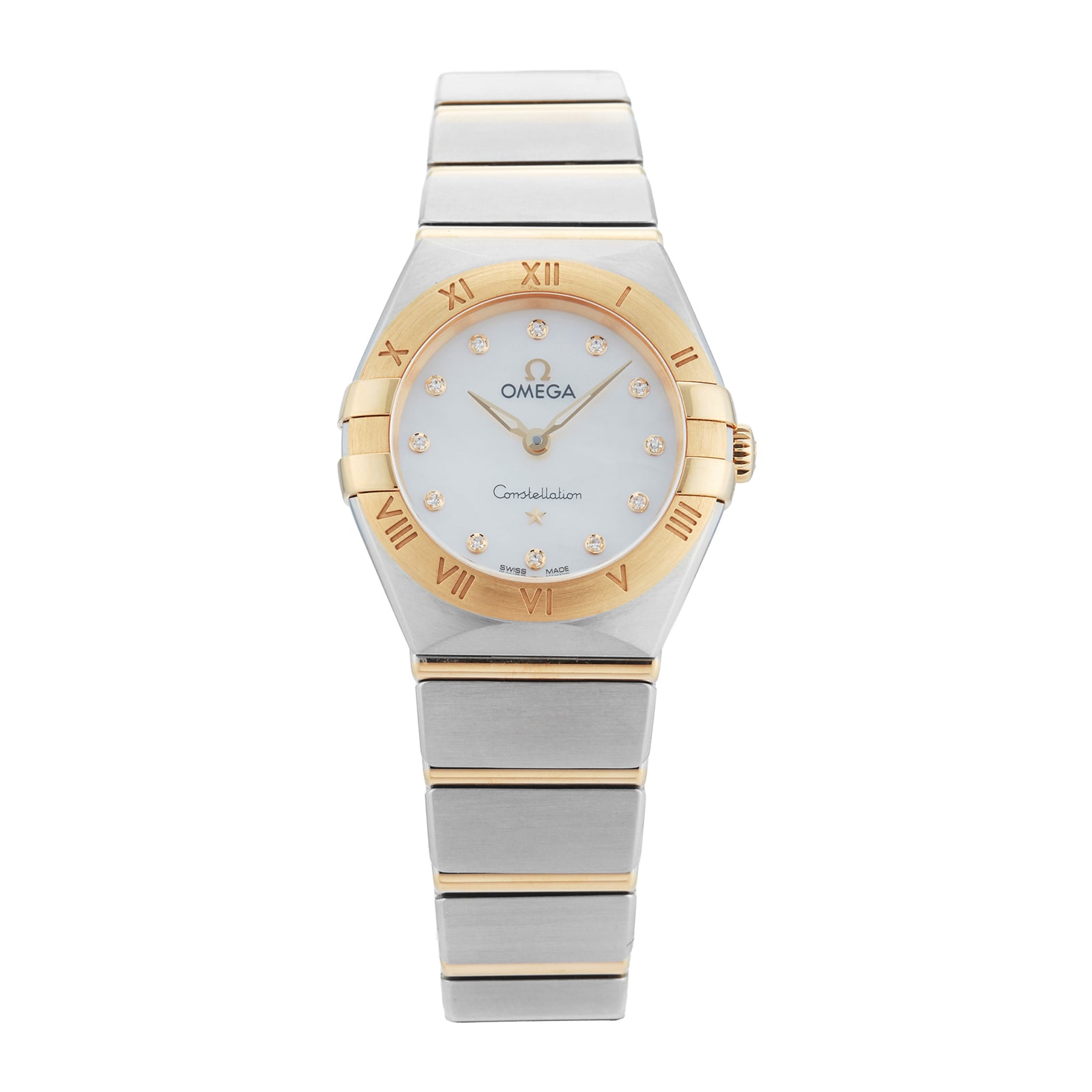 Pre-Owned Omega Constellation 25mm Stainless Steel and Yellow Gold Pre-Owned Omega Constellation 25mm Stainless Steel and Yellow Gold