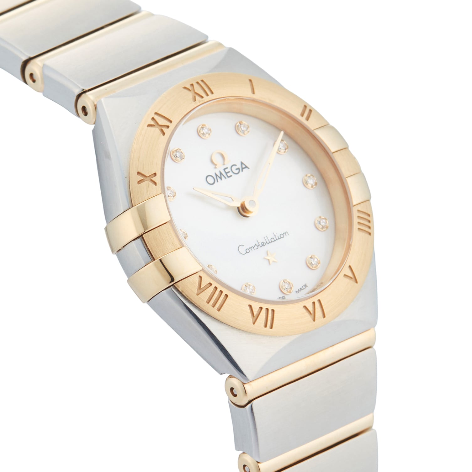 Pre-Owned Omega Constellation 25mm Stainless Steel and Yellow Gold Pre-Owned Omega Constellation 25mm Stainless Steel and Yellow Gold