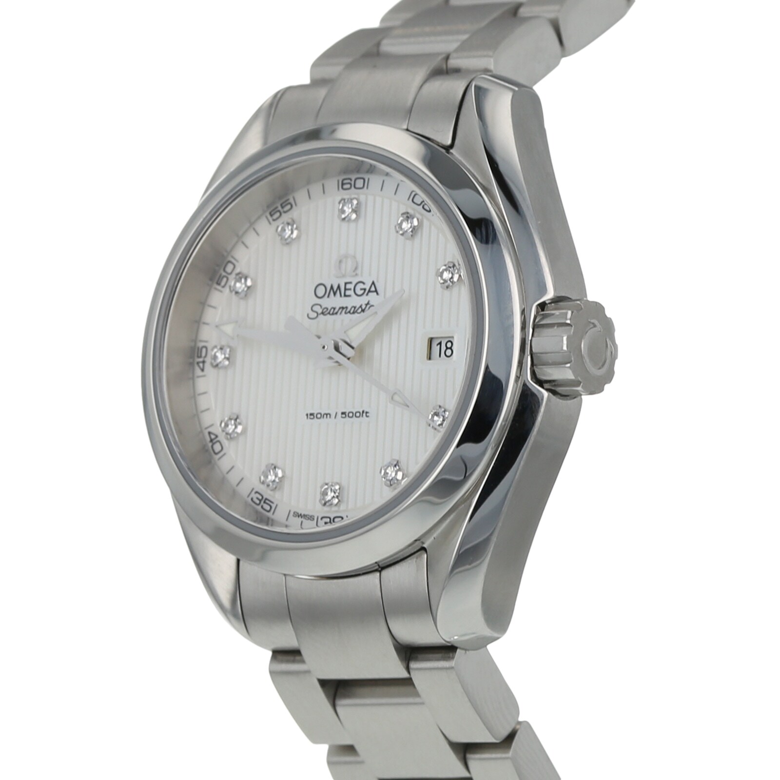 Pre-Owned Omega Pre-Owned Omega Seamaster Aqua Terra Ladies Watch 231.10.30.60.55.001