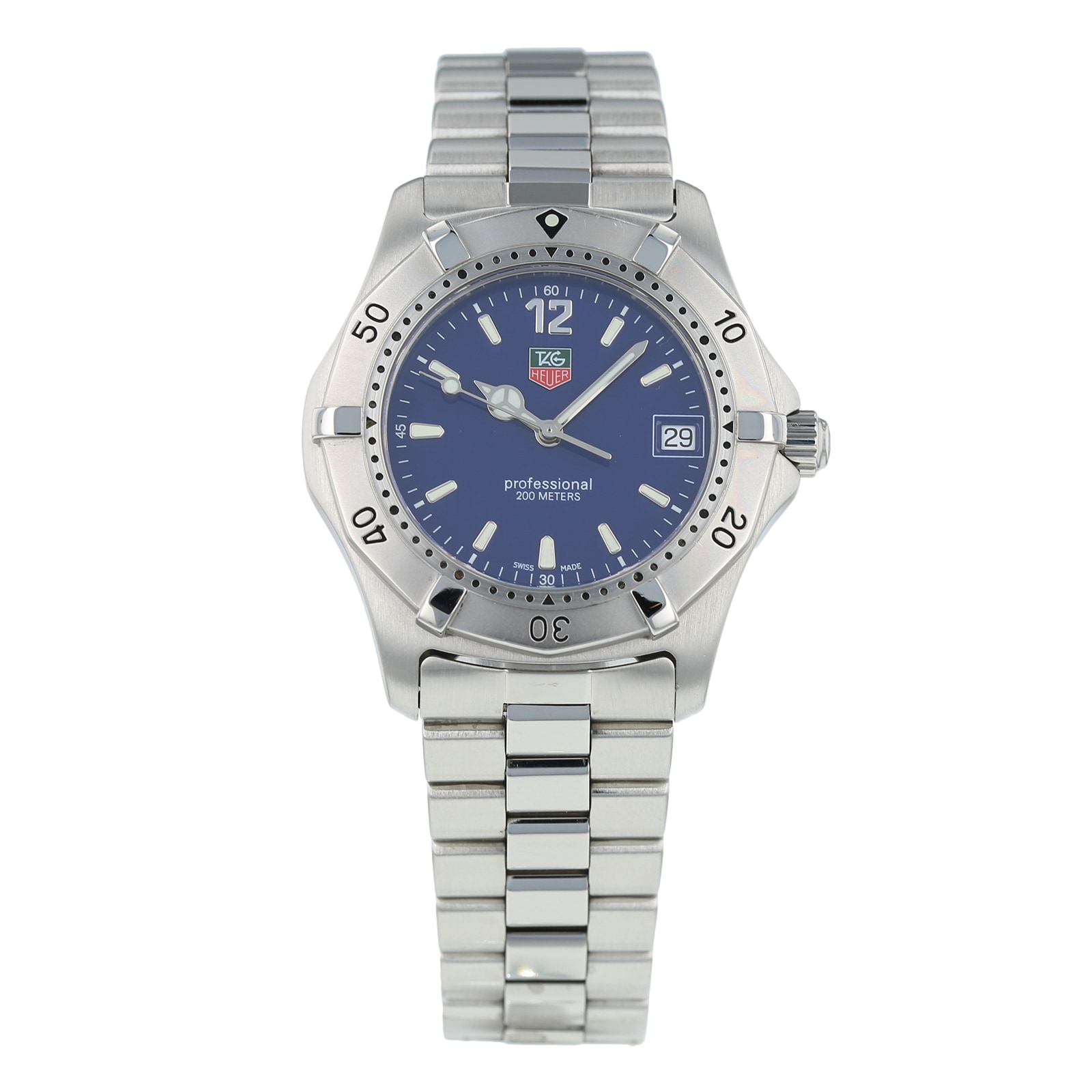 Tag heuer 2000 blue dial sale