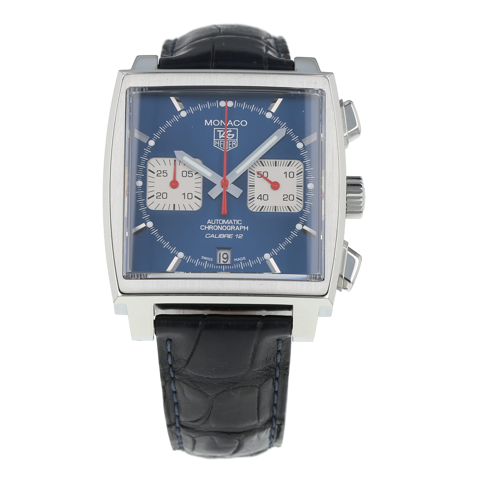 Pre Owned TAG Heuer Monaco Calibre 12 Mens Watch CAW2111.FC6356