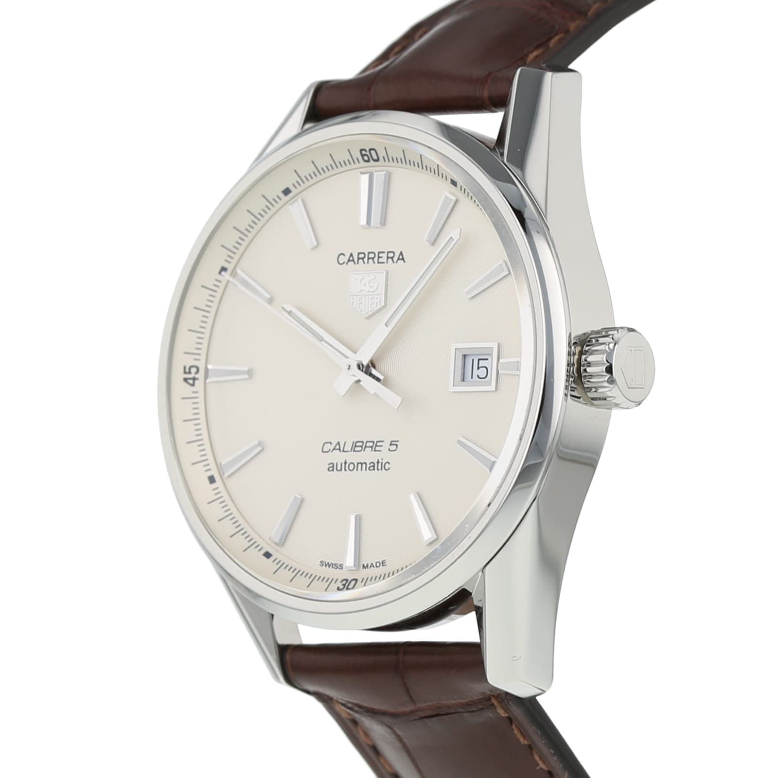 Pre-Owned TAG Heuer Carrera Calibre 5 Mens Watch WAR211B.FC6181
