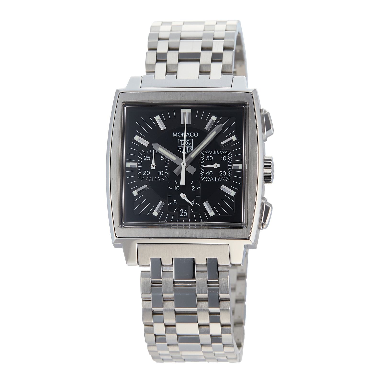 Pre Owned TAG Heuer Monaco Calibre 17 Mens Watch CW2111.BA0780 Mappin and Webb