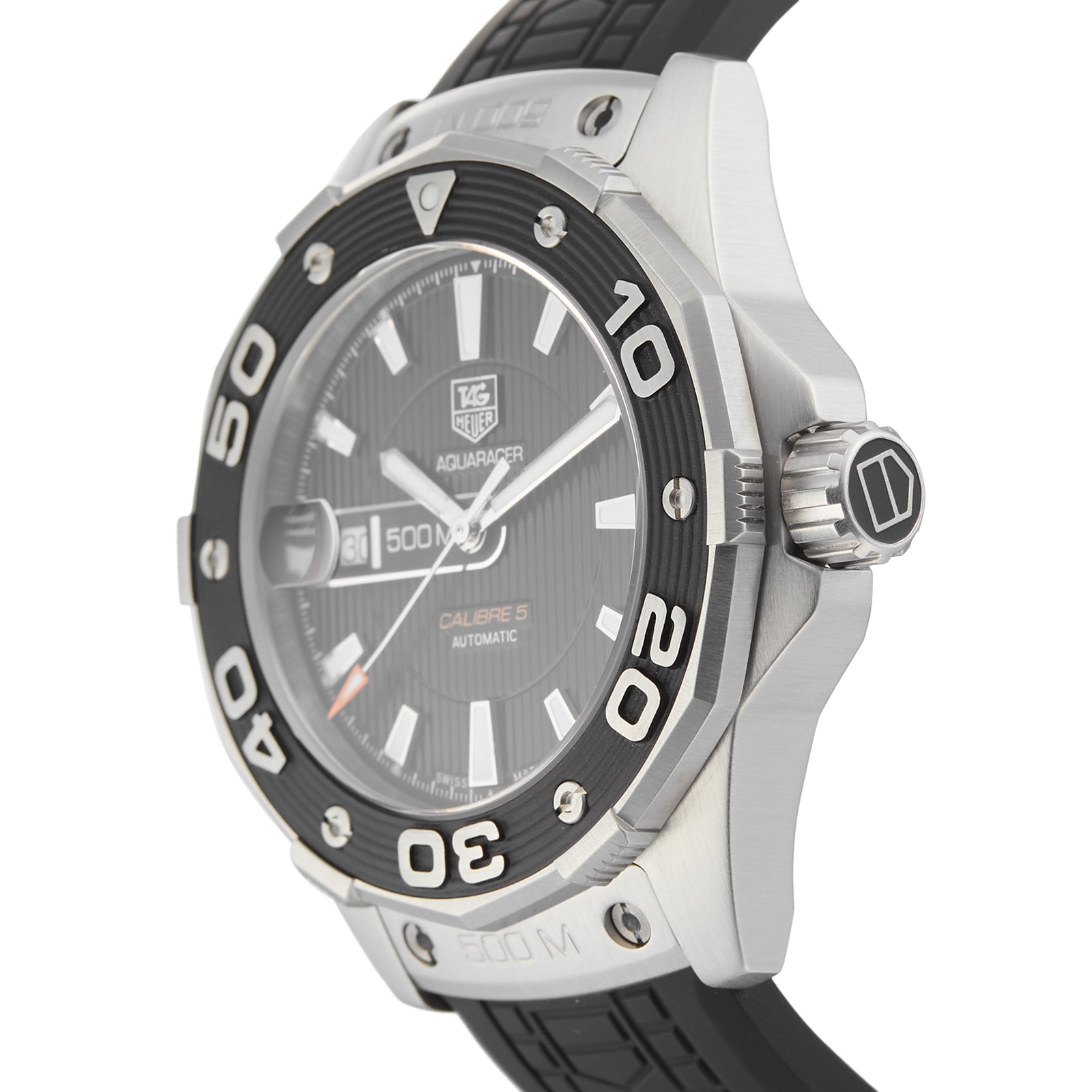 Pre Owned TAG Heuer Aquaracer Calibre 5 Mens Watch WAJ2110.FT6015 Watches Of Switzerland UK