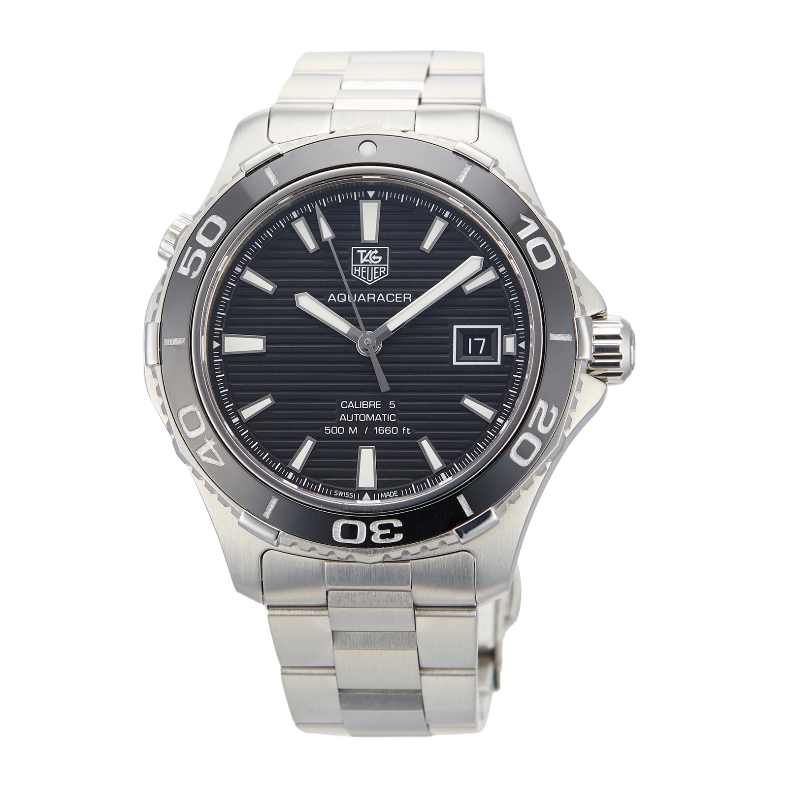 Pre Owned TAG Heuer Aquaracer Calibre 5 Mens Watch WAK2110.BA0830