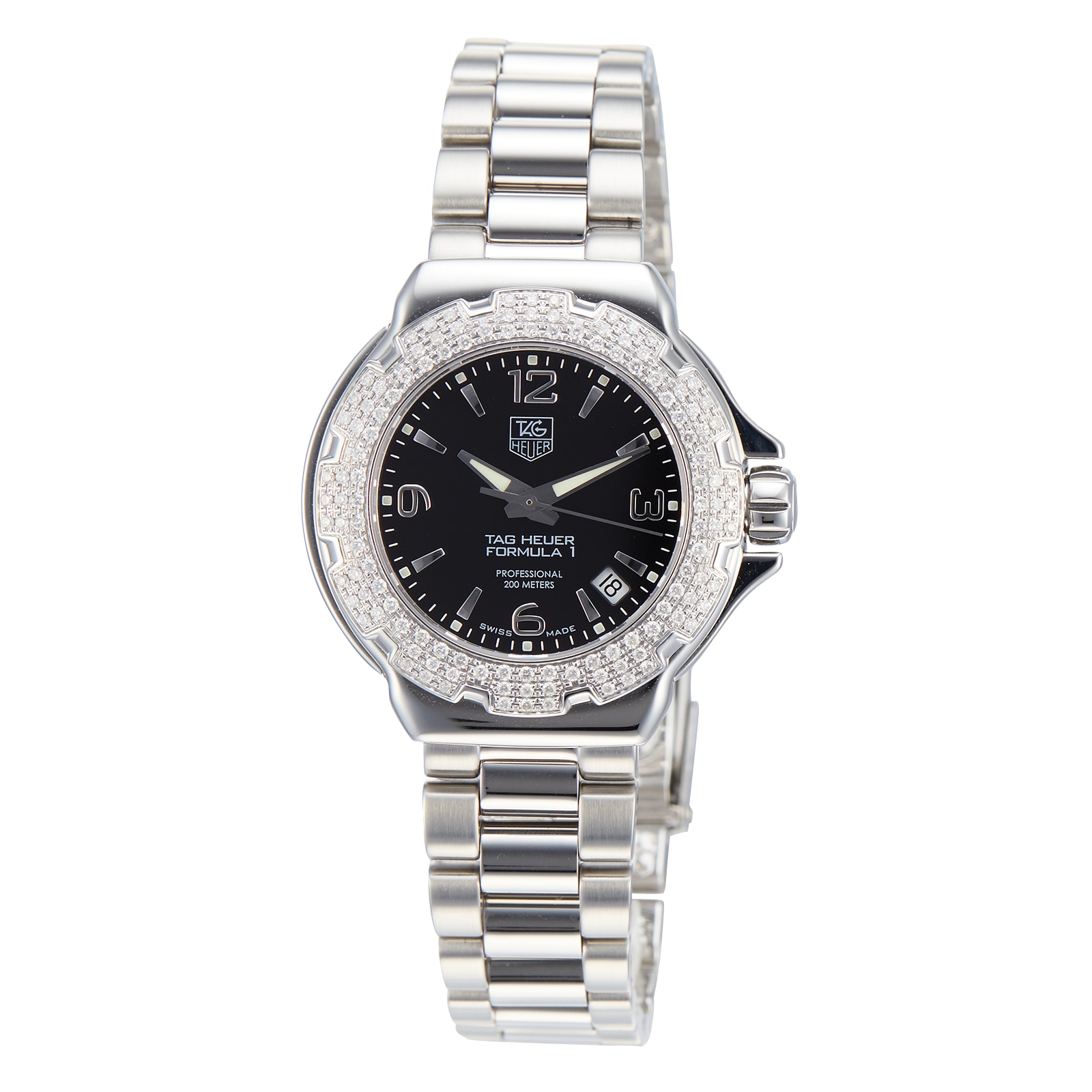 Pre Owned TAG Heuer Formula 1 Sparkling Ladies Watch WAC1214.BA0852 Mappin and Webb