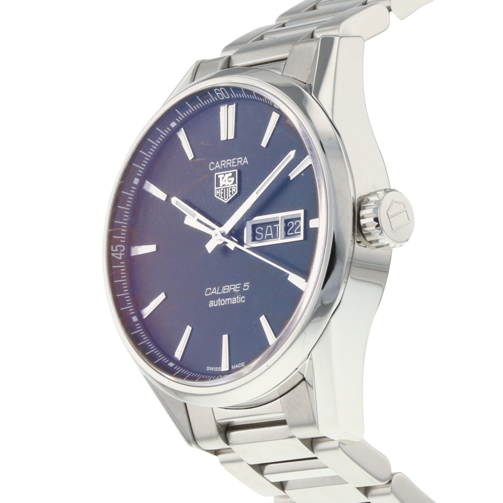 Pre-Owned TAG Heuer Carrera Calibre 5 Mens Watch WAR201A.BA0723