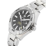 Pre-Owned TAG Heuer Aquaracer Calibre 5 Black Steel Mens Watch WAY2010.BA0927