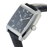 Pre-Owned TAG Heuer Monaco Calibre 6 Black Steel Mens Watch WW2110.FC6177