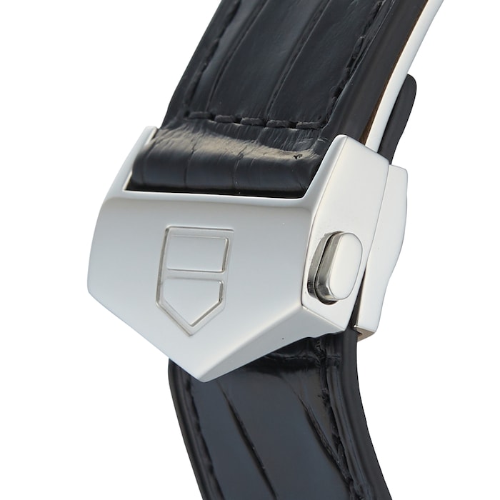 Pre-Owned TAG Heuer Monaco Calibre 6 Black Steel Mens Watch WW2110.FC6177