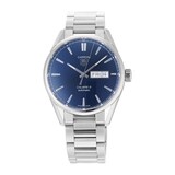 Pre-Owned TAG Heuer Carrera Calibre 5 Blue Steel Mens Watch WAR201E.BA0723