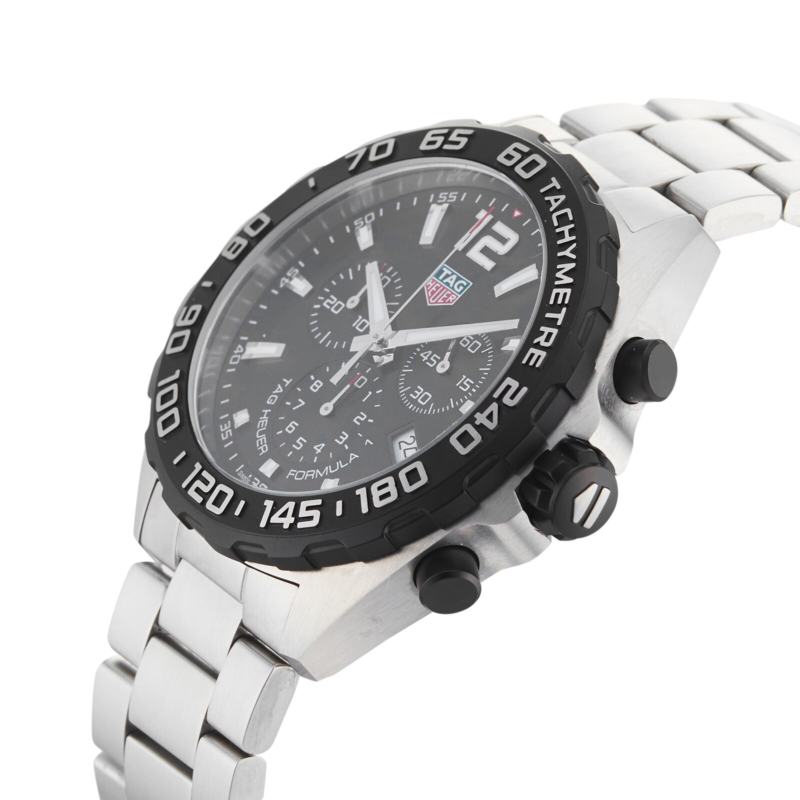 Pre-Owned TAG Heuer Formula 1 Chronograph Black Steel Quartz Mens Watch CAZ1010.BA0842