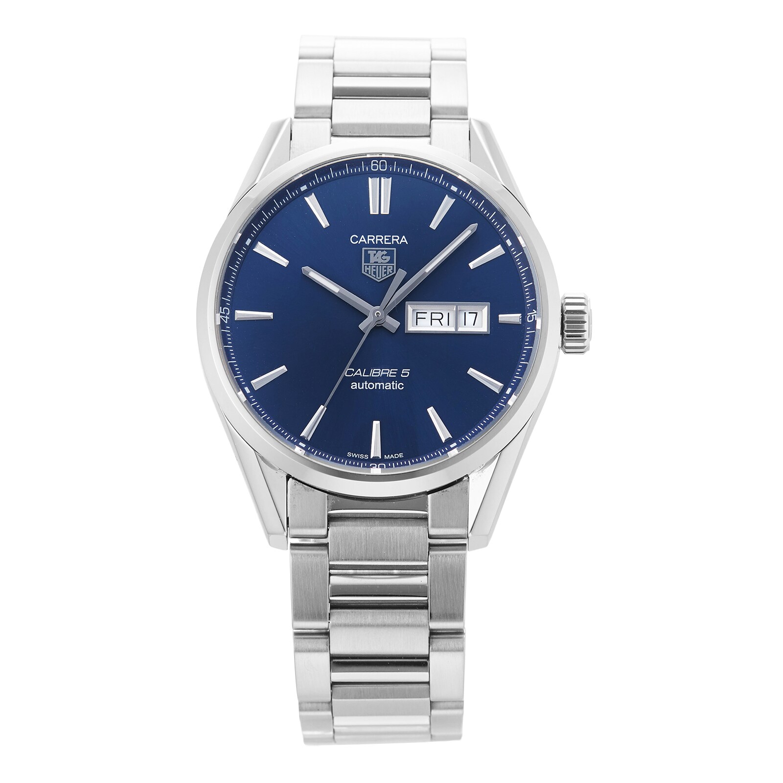 Pre-Owned TAG Heuer Carrera Calibre 5 Mens Watch WAR201E.BA0723 Pre-Owned TAG Heuer Carrera Calibre 5 Mens Watch WAR201E.BA0723