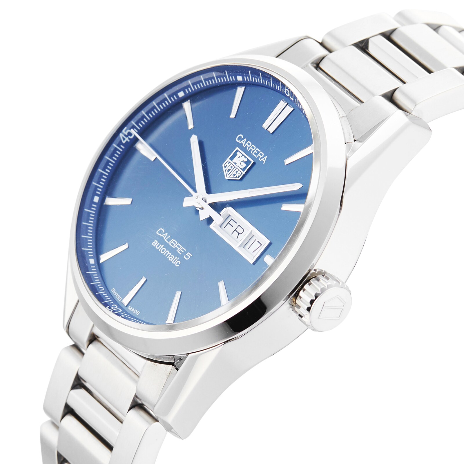 Pre-Owned TAG Heuer Carrera Calibre 5 Mens Watch WAR201E.BA0723 Pre-Owned TAG Heuer Carrera Calibre 5 Mens Watch WAR201E.BA0723