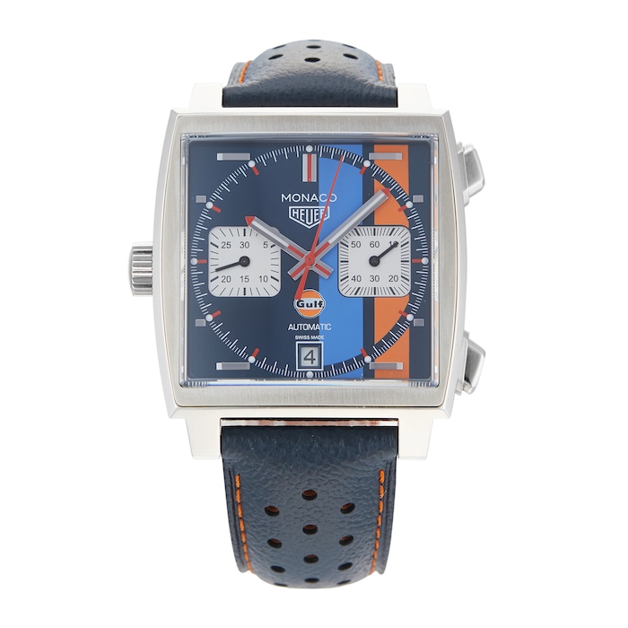 Pre-Owned TAG Heuer Pre-Owned TAG Heuer Monaco Special Edition Mens Watch CAW211R.FC6401