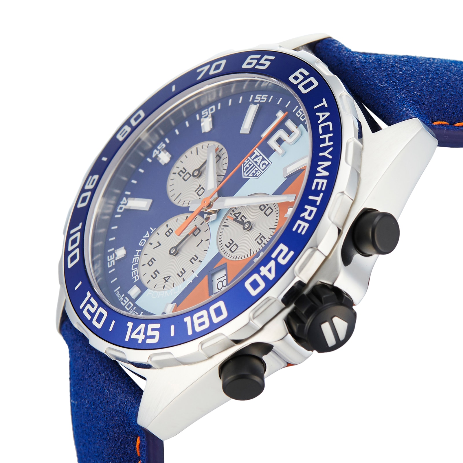 Pre-Owned TAG Heuer Formula 1 Gulf Quartz Chronograph Special Edition Mens Watch CAZ101N.FC8243 Pre-Owned TAG Heuer Formula 1 Gulf Quartz Chronograph Special Edition Mens Watch CAZ101N.FC8243