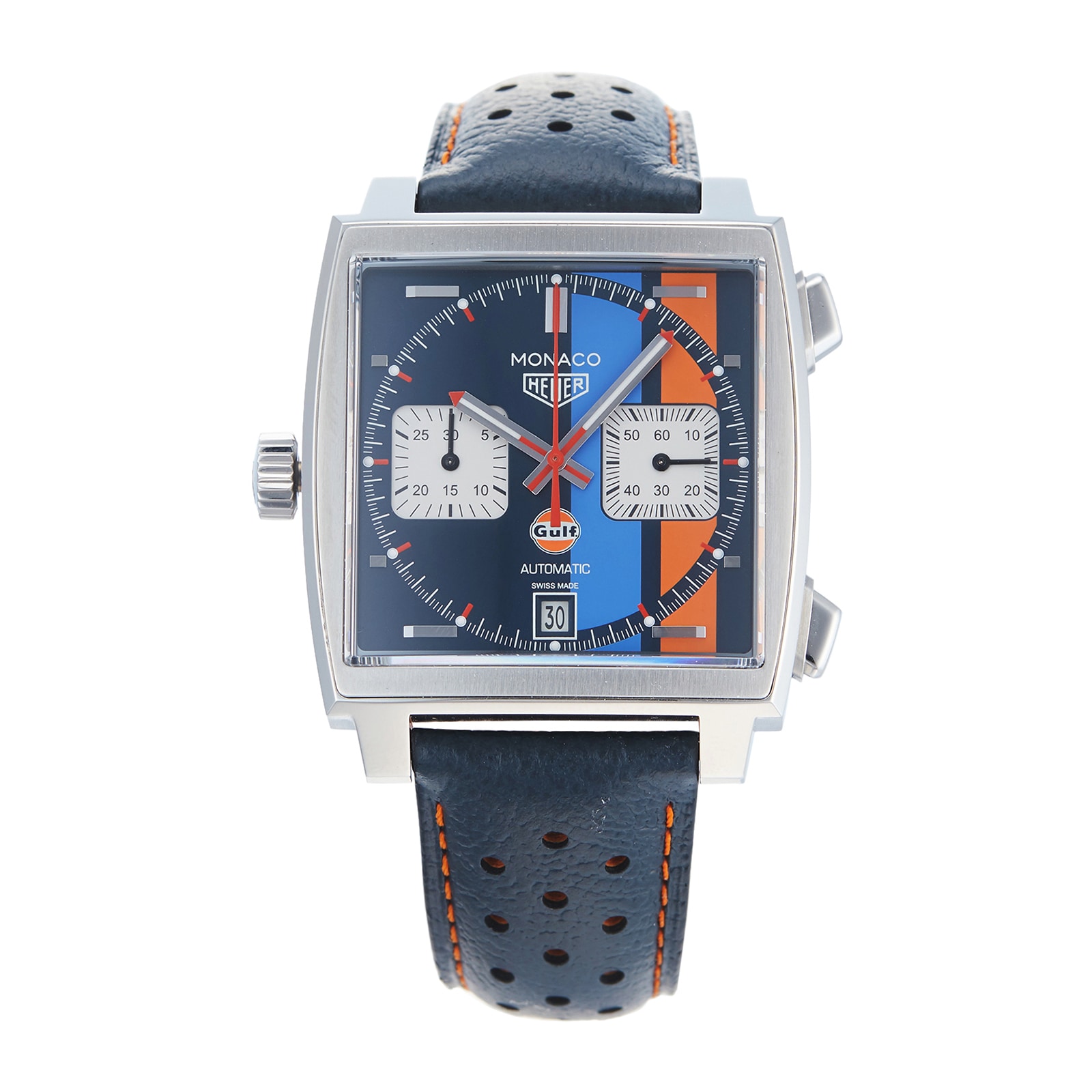 Pre-Owned TAG Heuer Monaco X Gulf Mens Watch CAW211R.FC6401